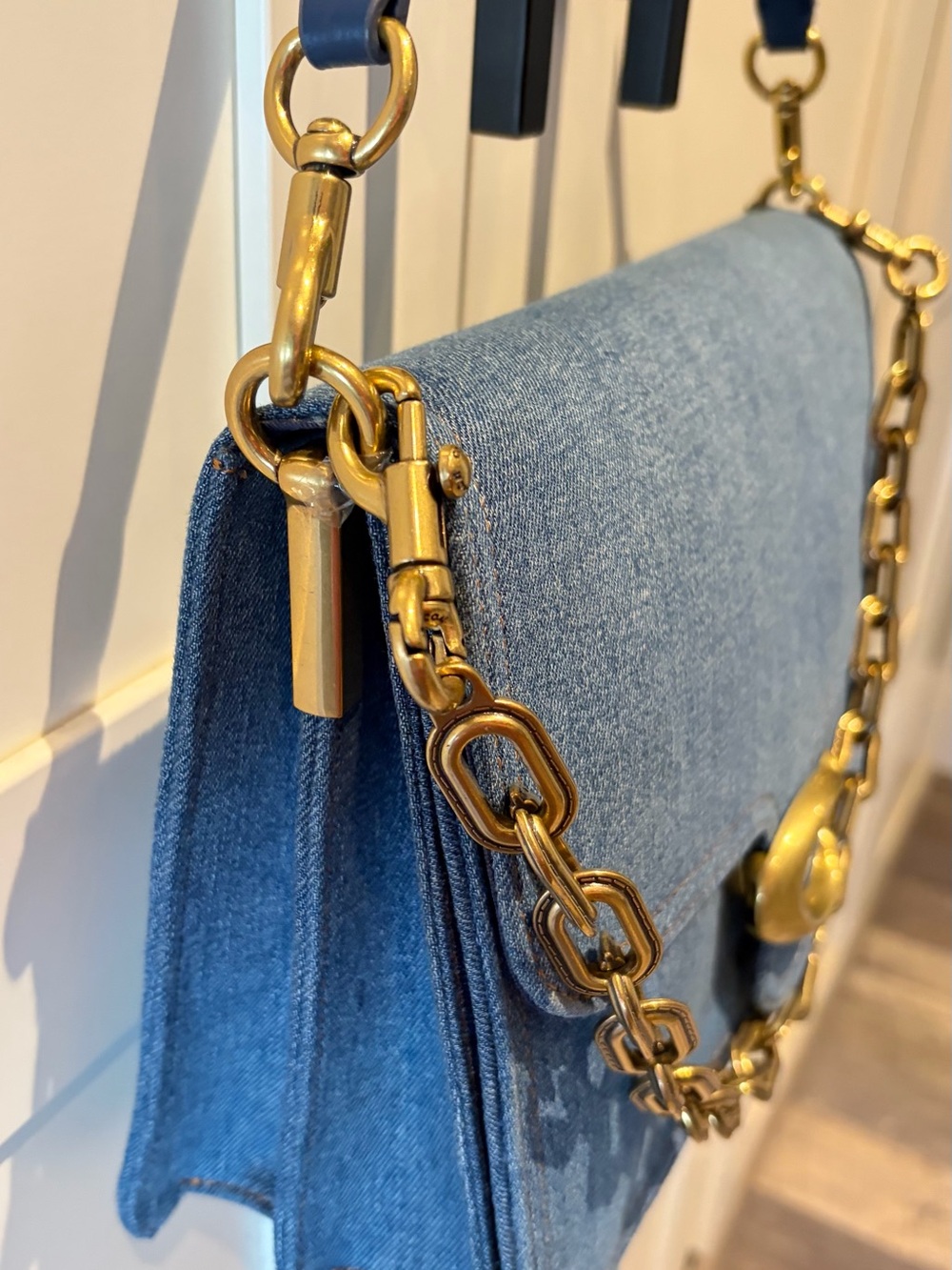 Coach Denim Tabby 30 Shoulder Bag with Gold Hardware - Picture 5 of 15